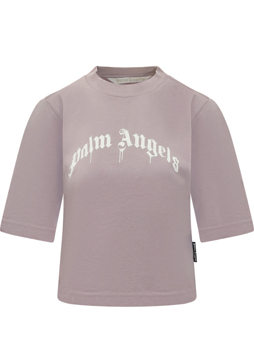 Purple Logo Crew Neck T-Shirt 1