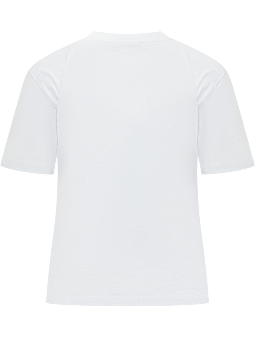 White Logo Crew Neck T-Shirt 2