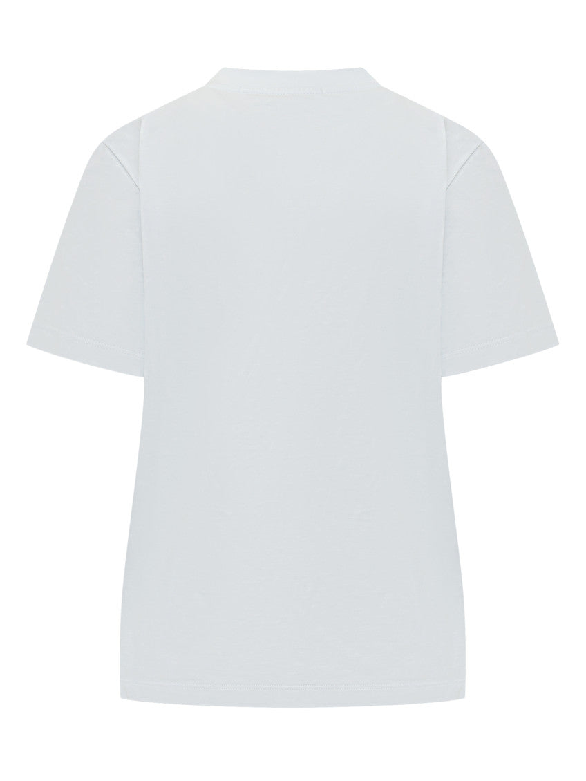 White Logo Crew Neck T-Shirt 2
