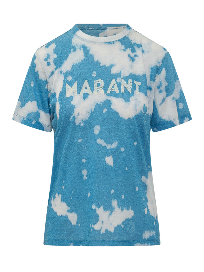 Blue Tie-Dye Crew Neck T-Shirt 1