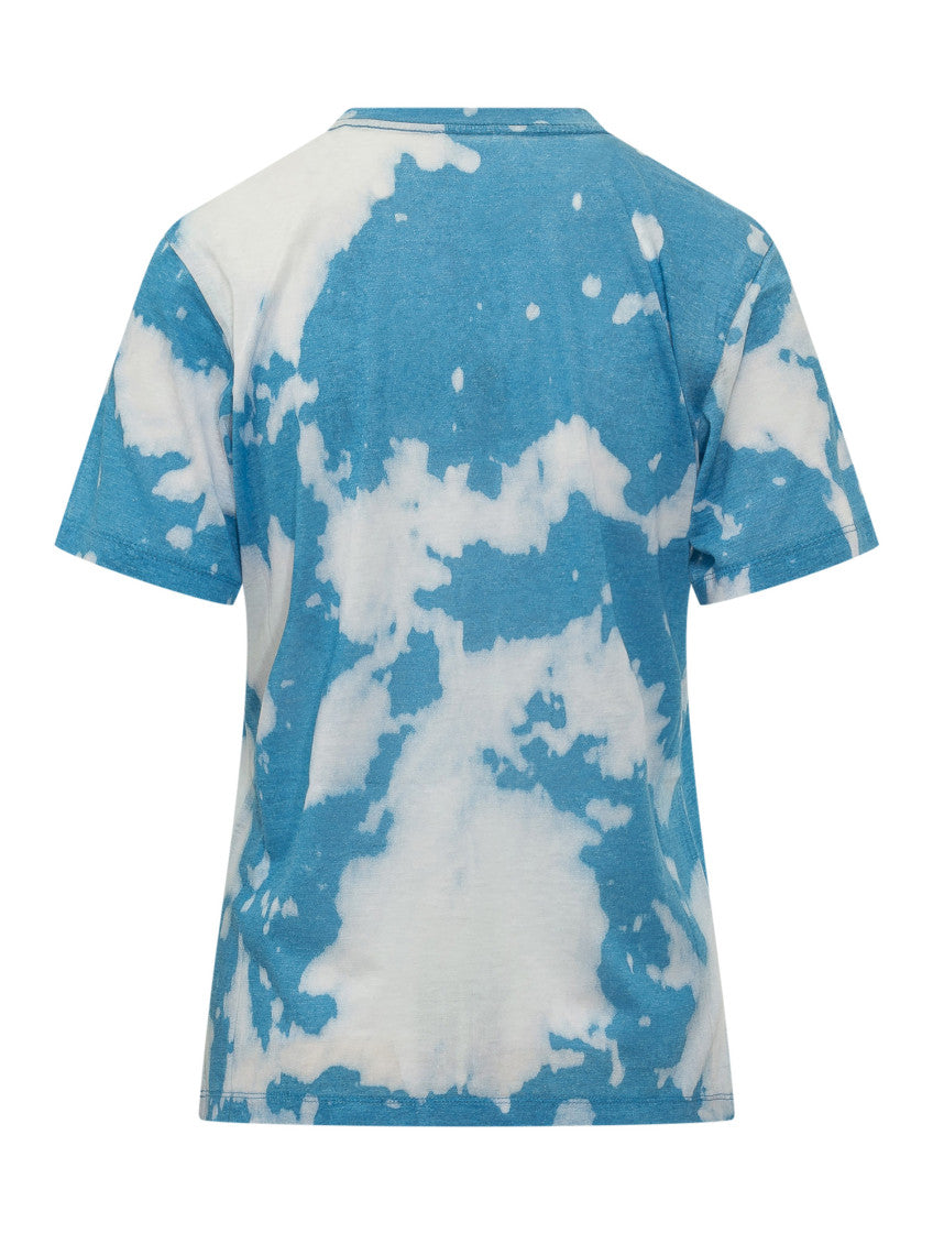 Blue Tie-Dye Crew Neck T-Shirt 2