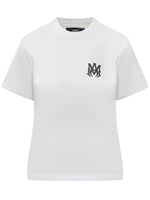 White Logo Crew Neck T-Shirt 1