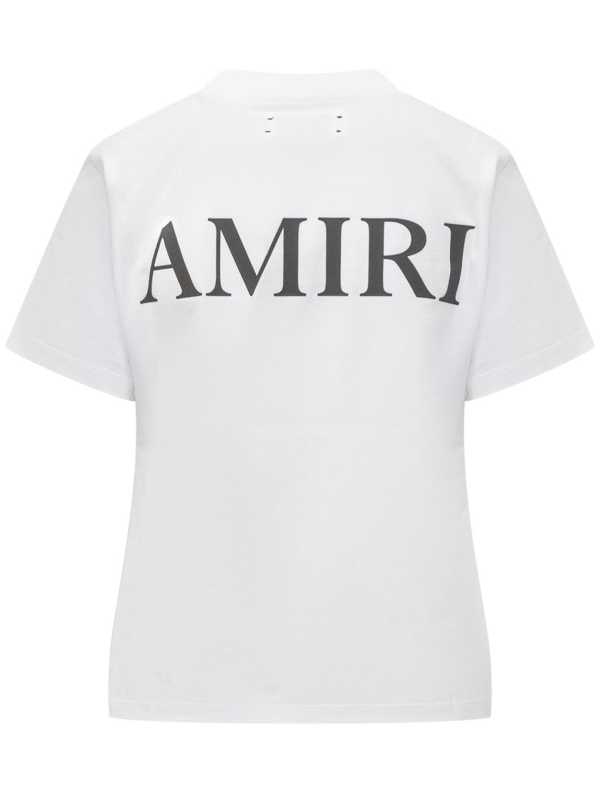 White Logo Crew Neck T-Shirt 2