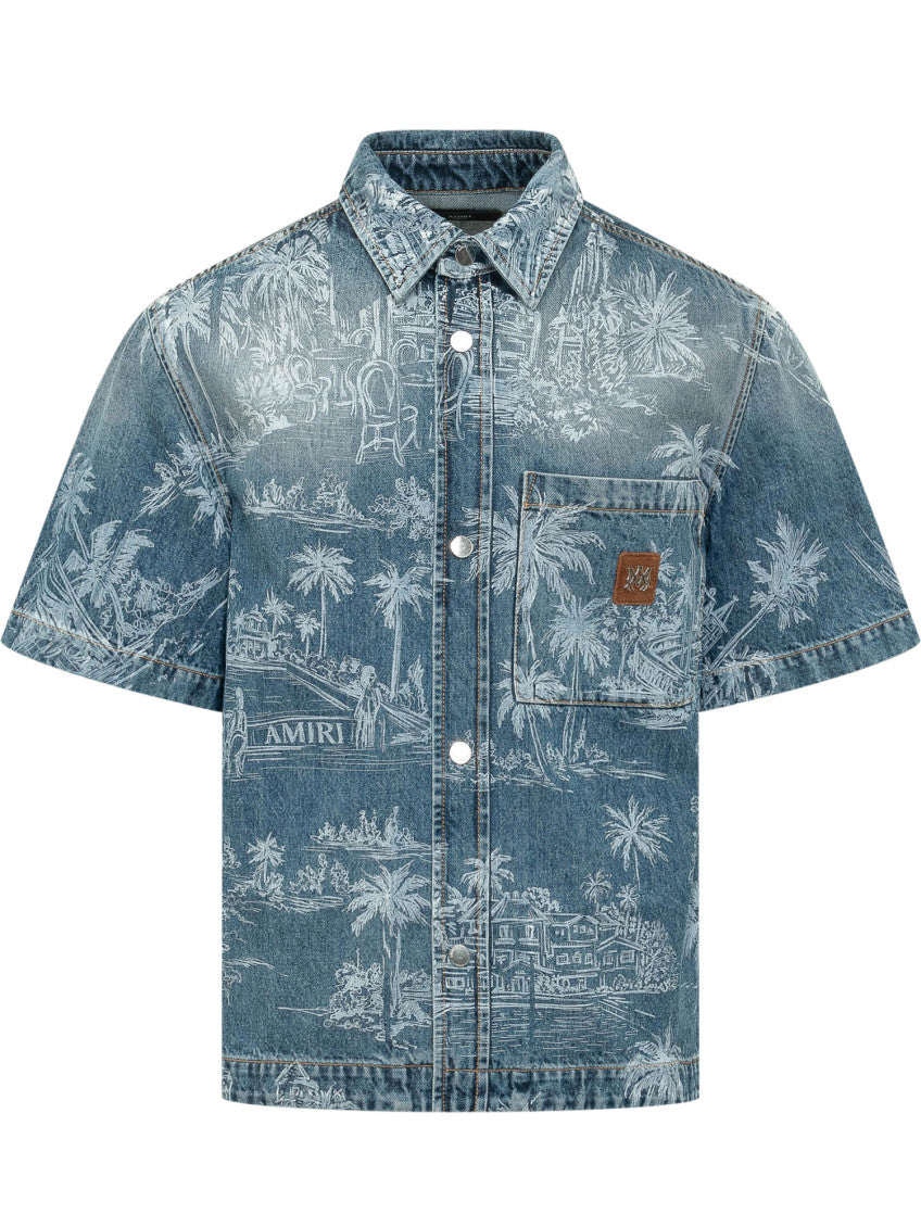 Blue Regular Printed Shirt 1