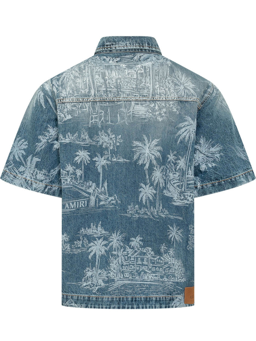Blue Regular Printed Shirt 3