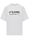 White Graphic Crew Neck T-Shirt 1