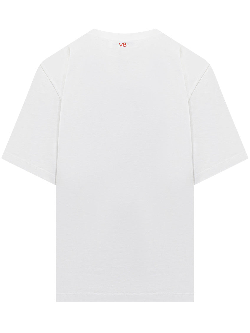 White Graphic Crew Neck T-Shirt 2