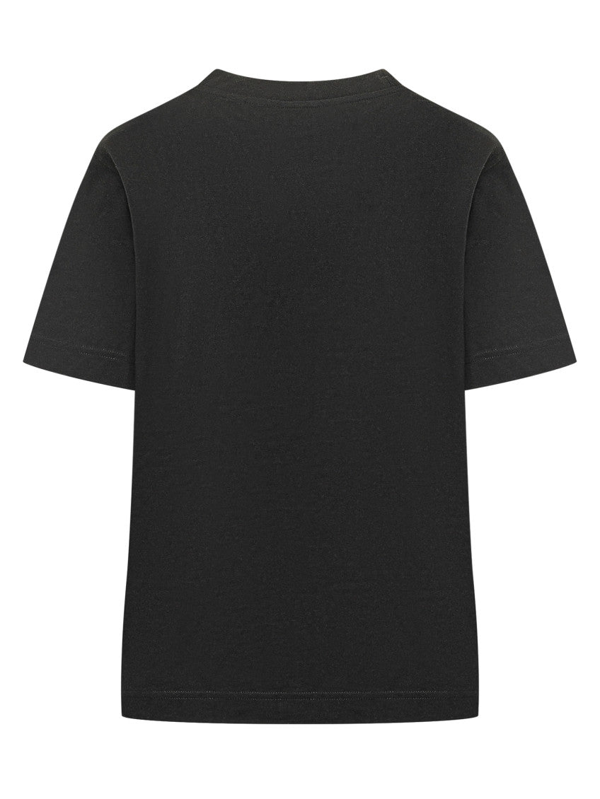 Black Graphic Crew Neck T-Shirt 2