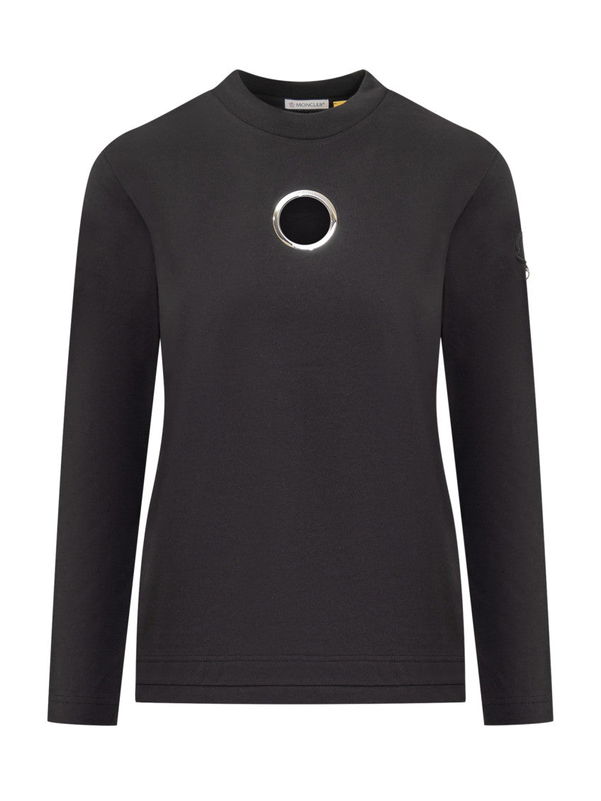 Black Solid Crew Neck T-Shirt 1