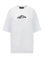 White Logo Crew Neck T-Shirt 1