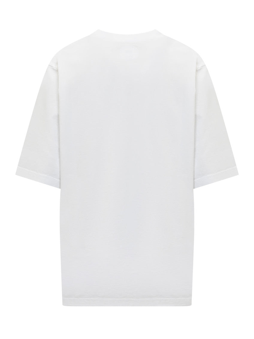 White Logo Crew Neck T-Shirt 2