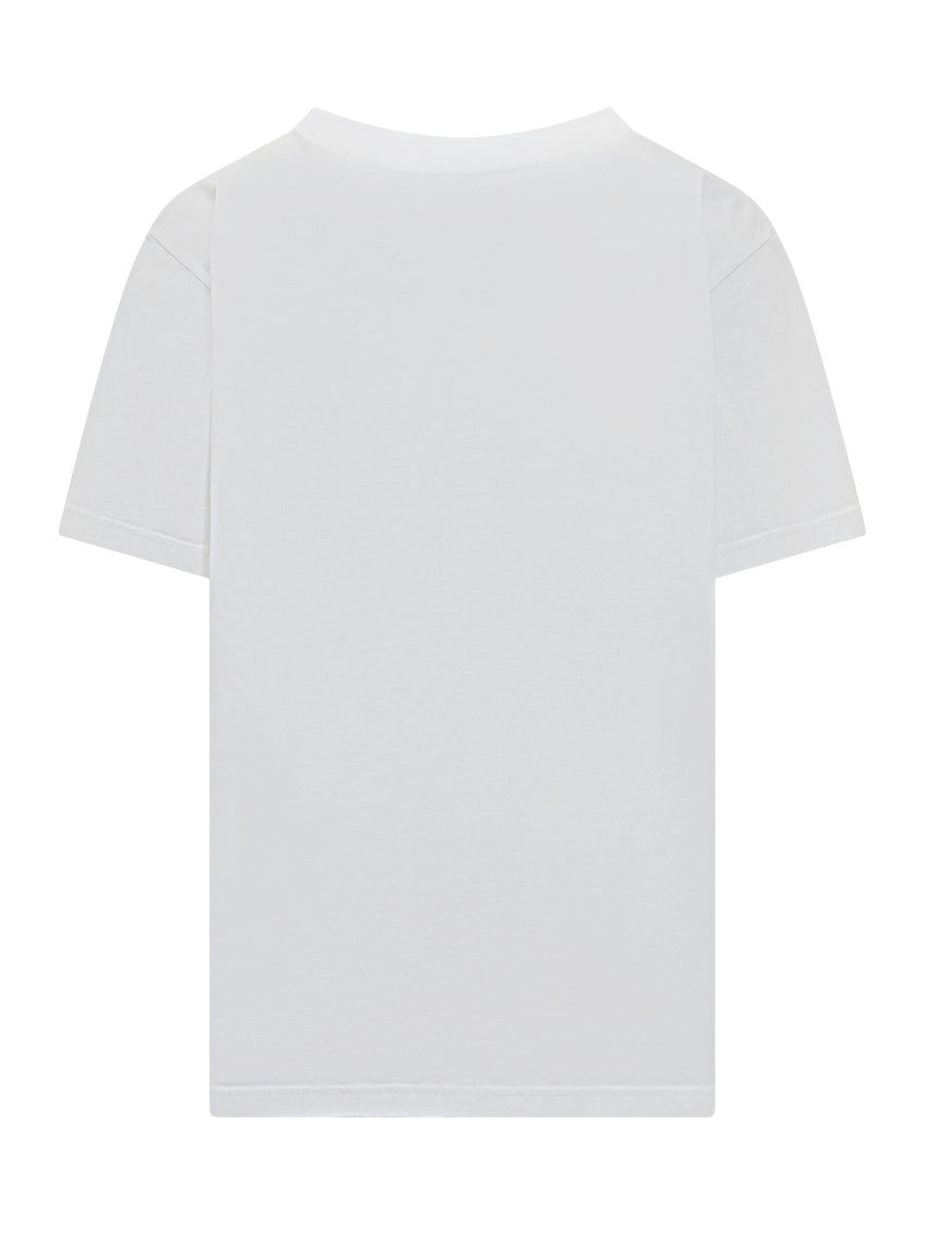 White Logo Crew Neck T-Shirt 2