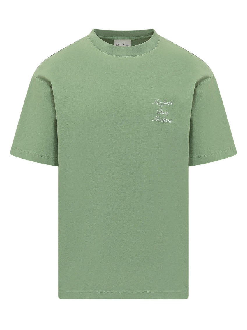 Green Graphic Crew Neck T-Shirt 1