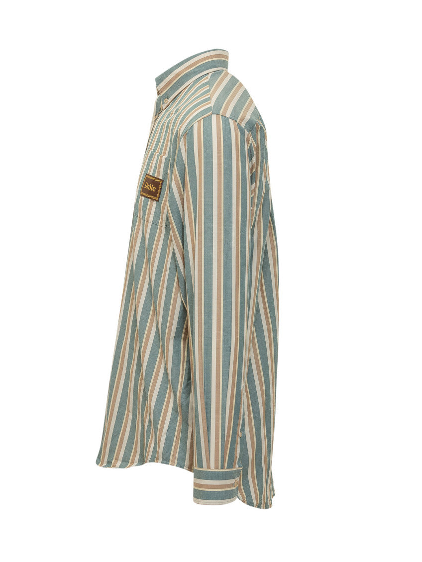 Green Regular Stripes Shirt 2