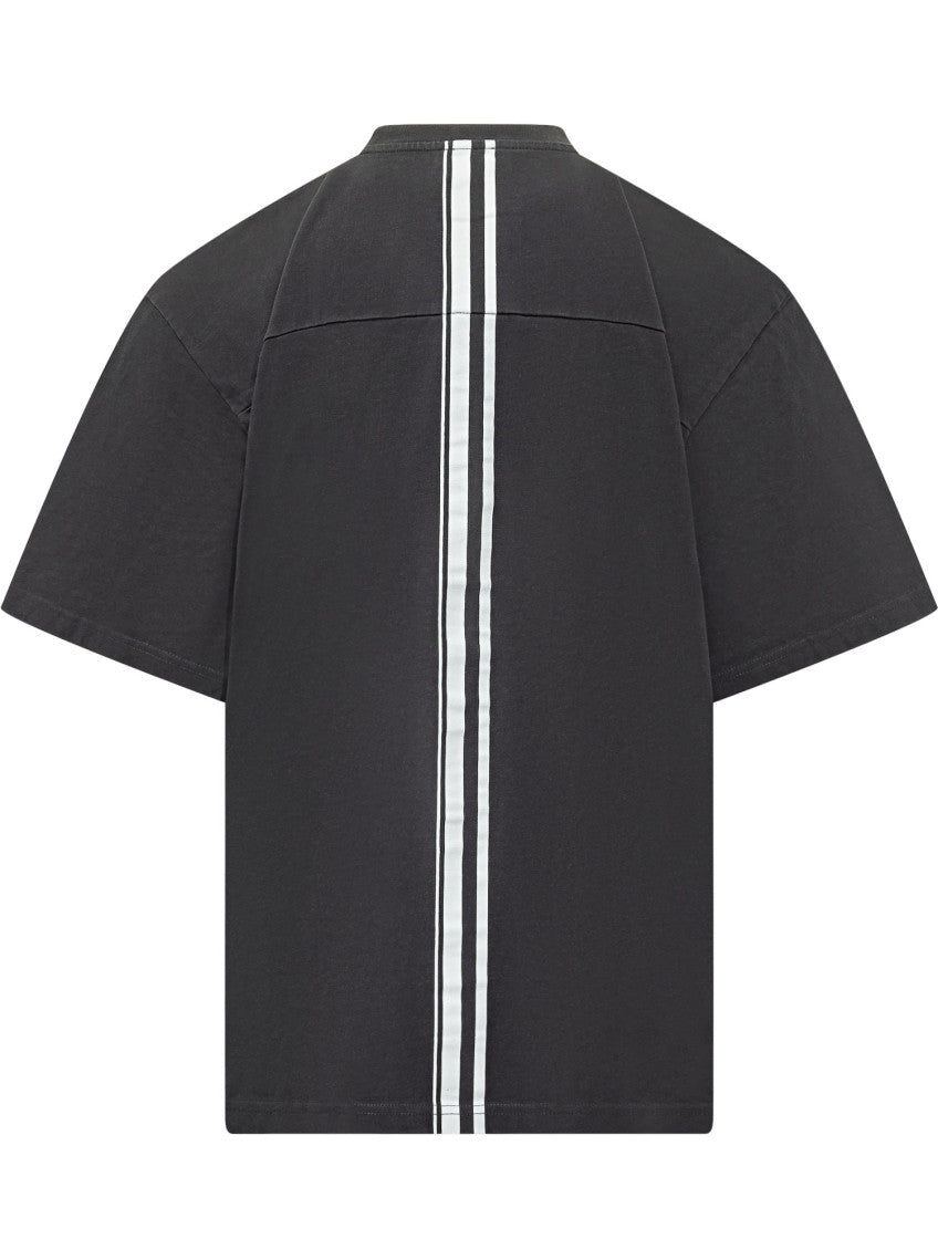 Black Solid Crew Neck T-Shirt 2