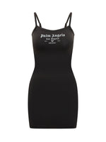 Black Logo Scoop Neck Mini Dress 1