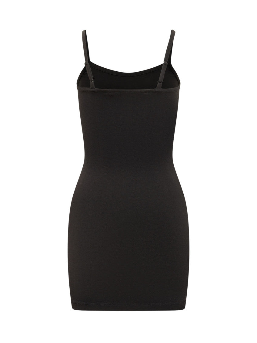 Black Logo Scoop Neck Mini Dress 2