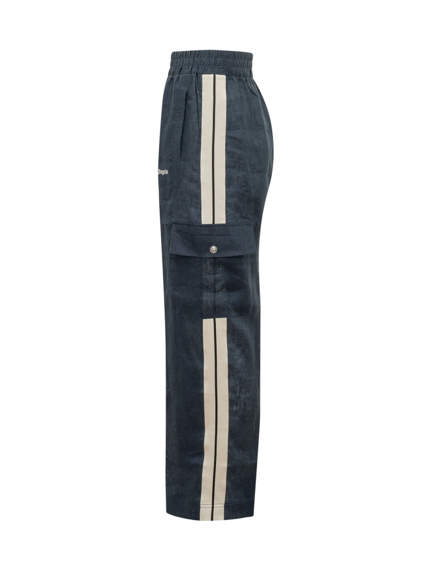 Navy Blue Straight Cargos Pants 2