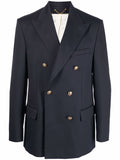 Blue double breasted blazer 1