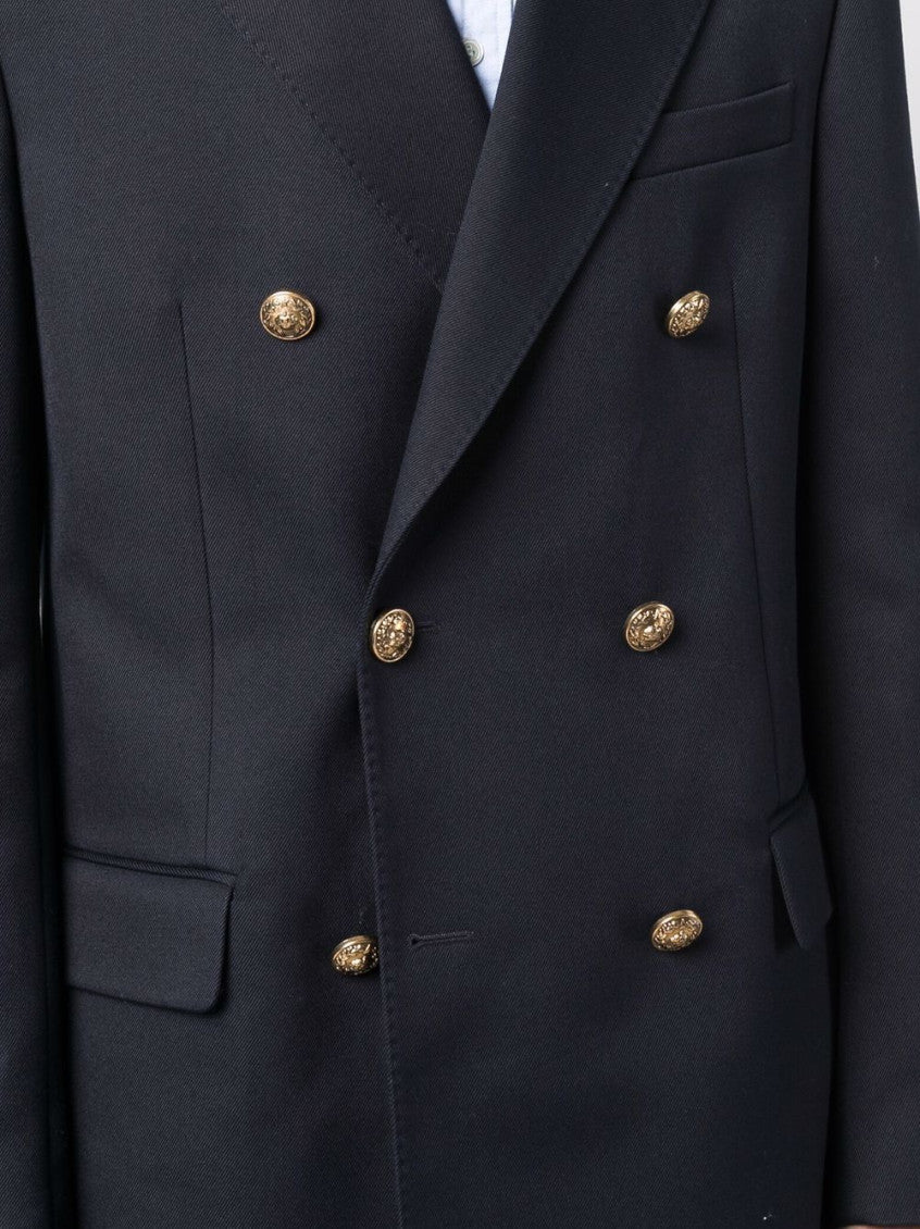 Blue double breasted blazer 2