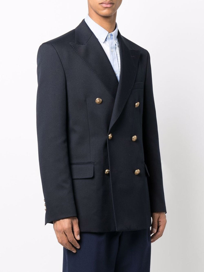 Blue double breasted blazer 3