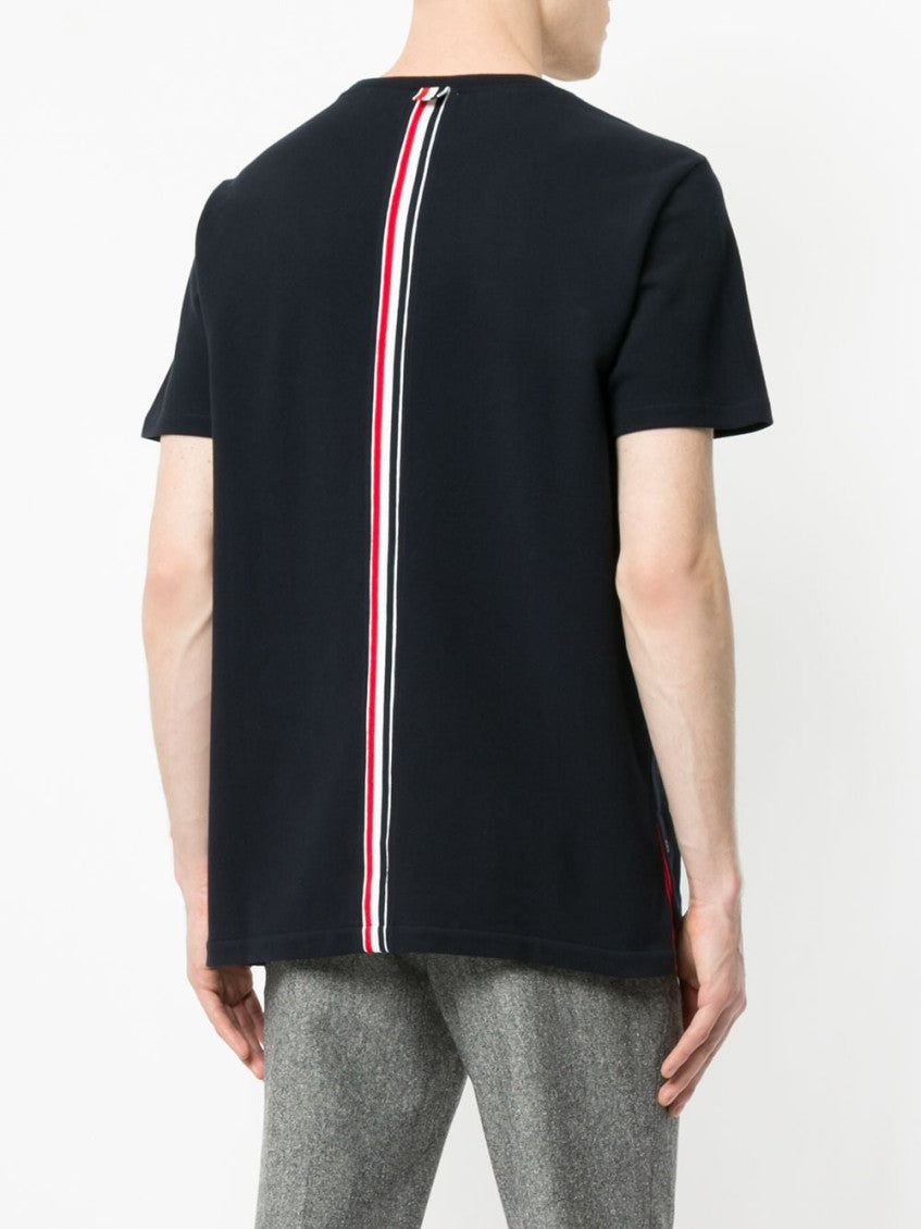 Blue Striped cotton T-Shirt 4