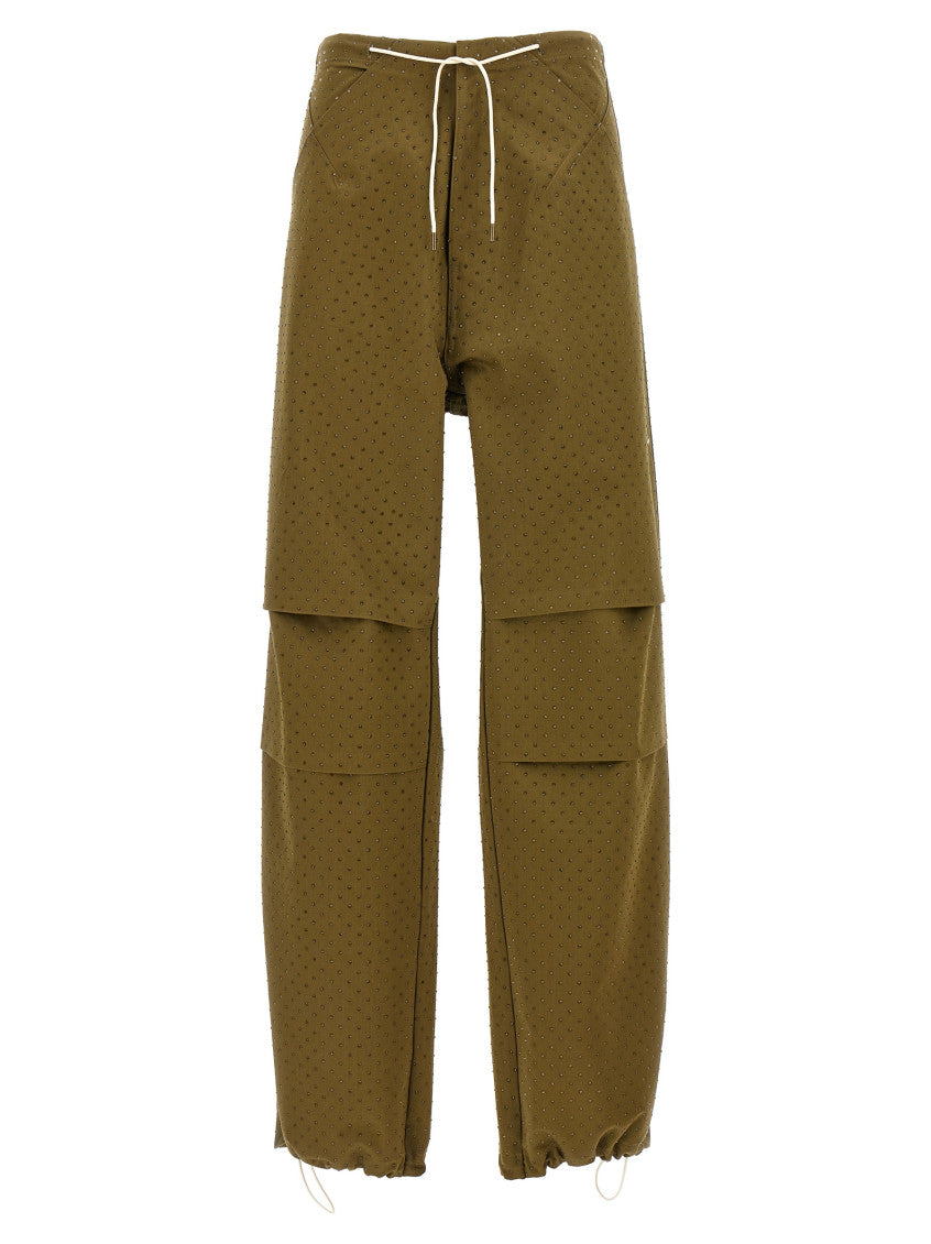 Green Wide Leg Trousers 1