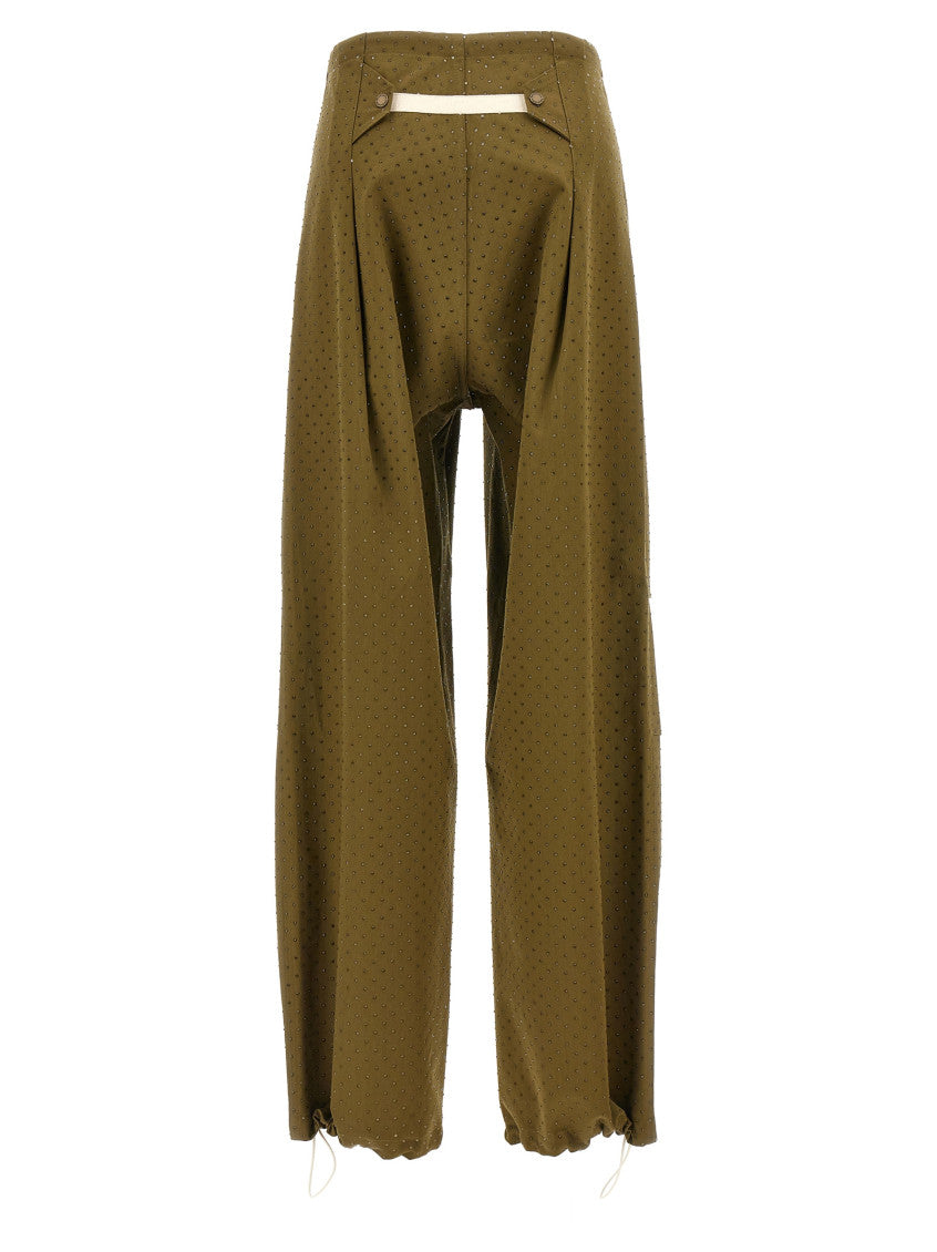 Green Wide Leg Trousers 2