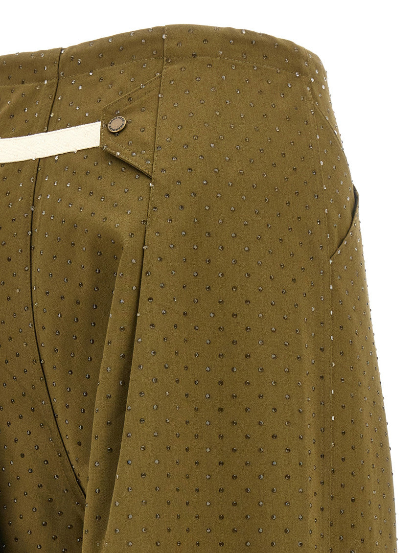 Green Wide Leg Trousers 4