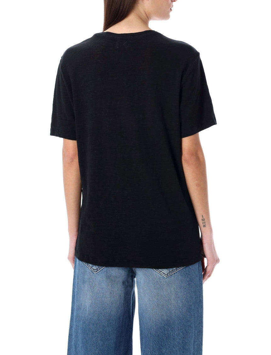 Black Linen Zewel T-shirt 2