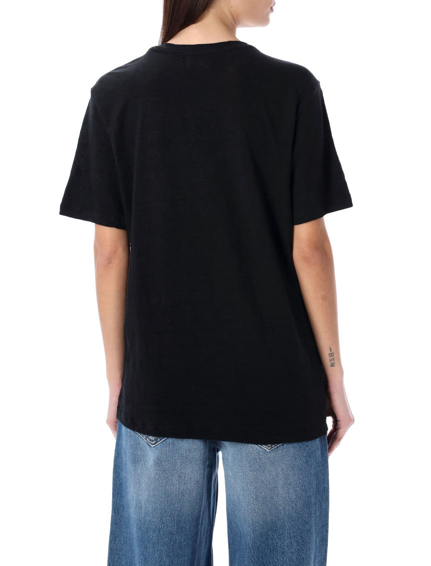 Black Linen Zewel T-shirt 2