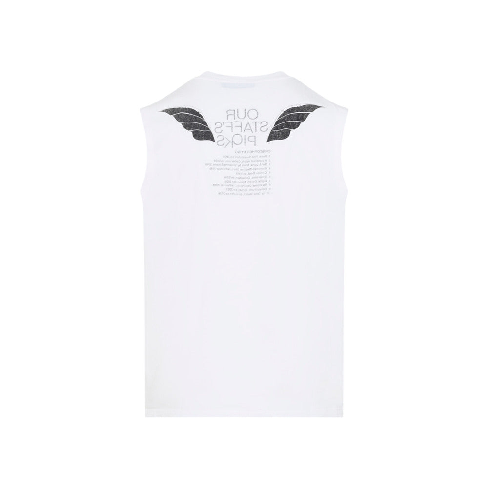 White Crew Neck T-Shirts 2