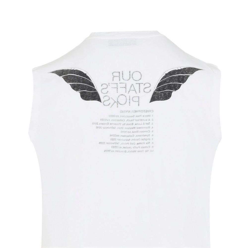 White Crew Neck T-Shirts 3