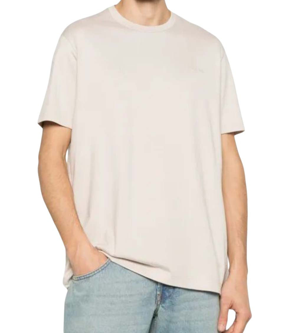 Beige Crew Neck T-Shirts 2