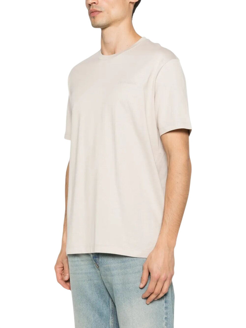 Beige Crew Neck T-Shirts 3