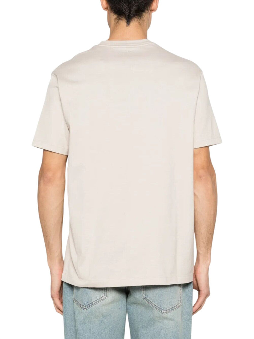 Beige Crew Neck T-Shirts 4