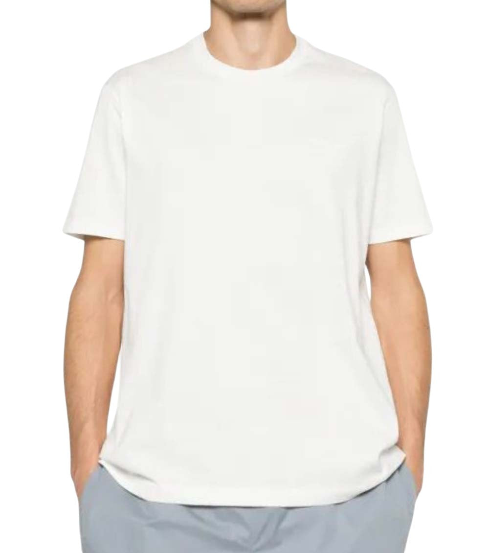 White Crew Neck T-Shirts 2