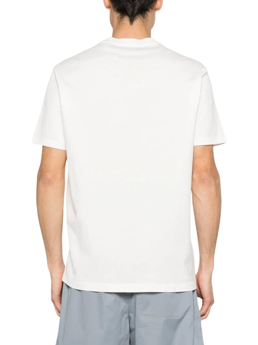White Crew Neck T-Shirts 4