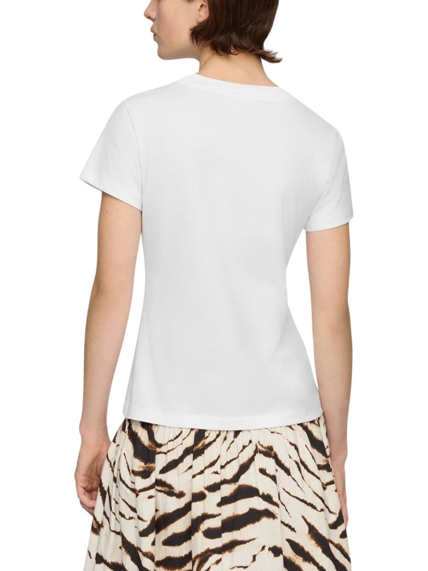 White Graphic Crew Neck T-Shirt 3