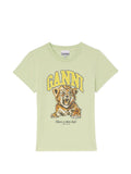 Light Green Graphic Cotton T-shirt 1