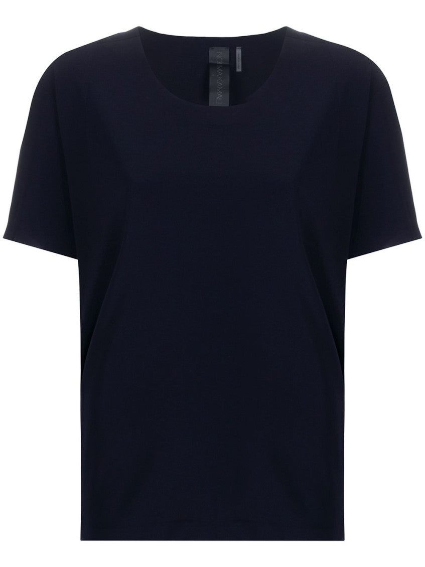 Navy Solid Round Neck T-Shirt 1