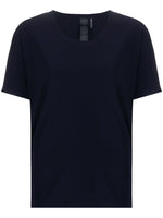 Navy Solid Round Neck T-Shirt 1