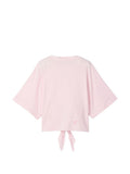 Pink Solid Round Neck T-Shirt 1