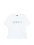 White Logo Crew Neck T-Shirt 1