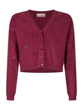 Kids Red Embellished Cardigan 1