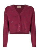 Kids Red Embellished Cardigan 1