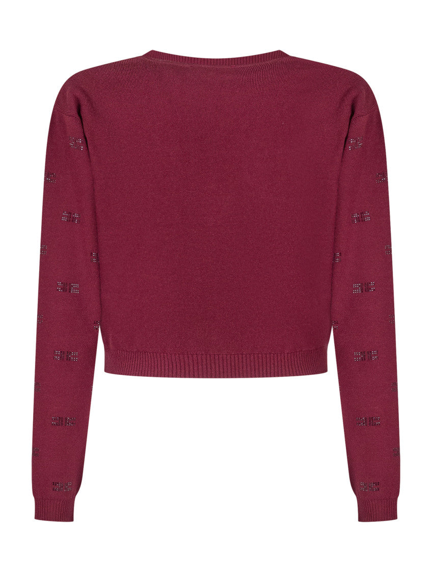 Kids Red Embellished Cardigan 2