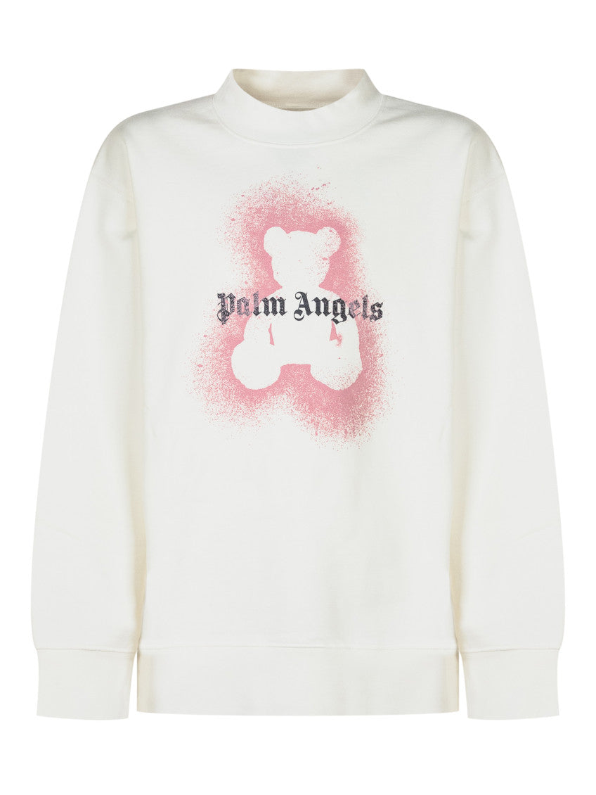 Kids White Graphic Sweater 1