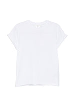 White Solid Crew Neck T-Shirt 1