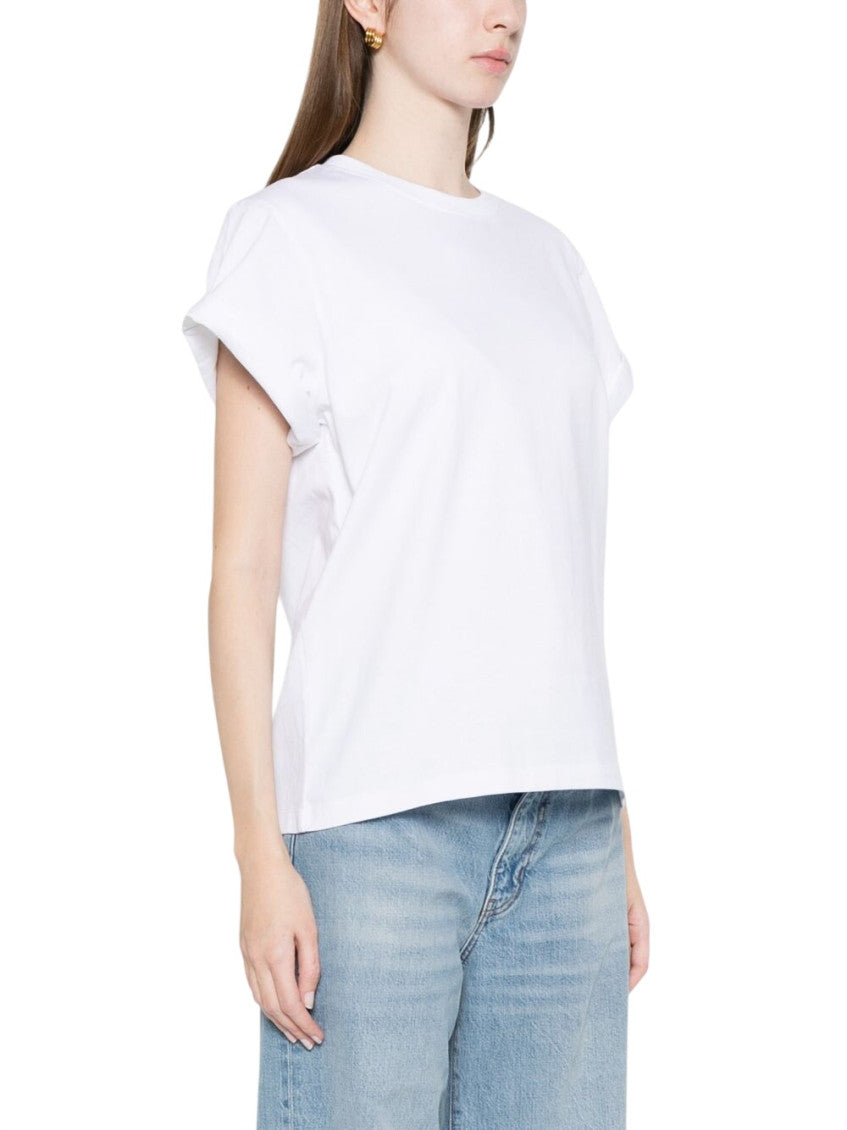 White Solid Crew Neck T-Shirt 4
